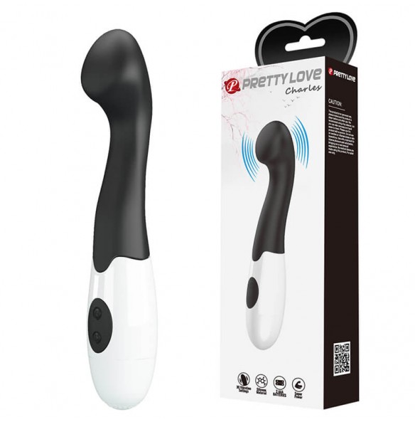 PRETTY LOVE - Charles Wand Vibrator (Battery - Black) PRETTY LOVE - Charles Wand Vibrator (Battery - Black)